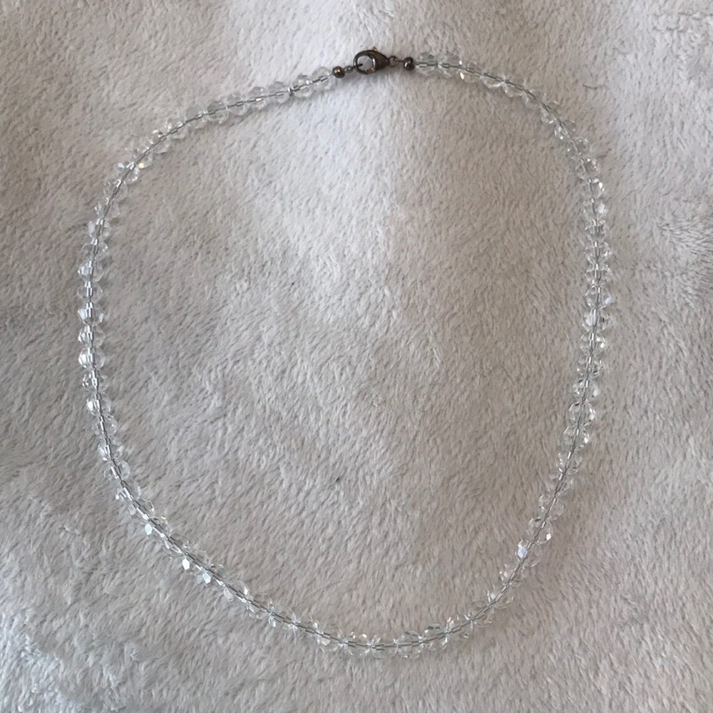 Clear crystal necklace (41 1/2cm)